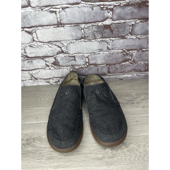 Olukai Wool Gray Wool Fabric Casual Slip On Casual Sneakers Men’s 11M US/44EU - Picture 9 of 16